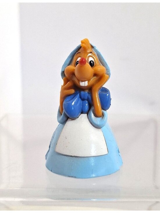 Disney Other - Cinderella Mouse Suzy PVC Figure 2 Inch Blue Dress Vintage Disney